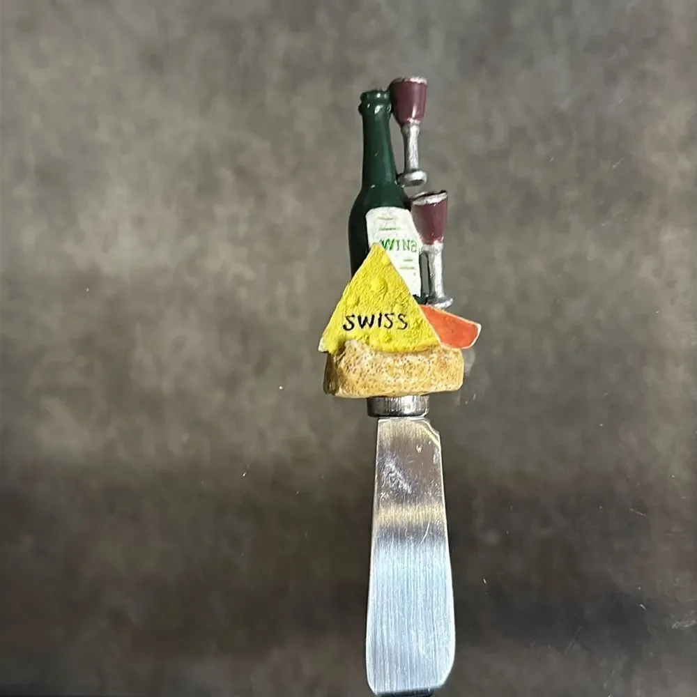 Wine and Cheesee Stainless Steel Butter Knife!